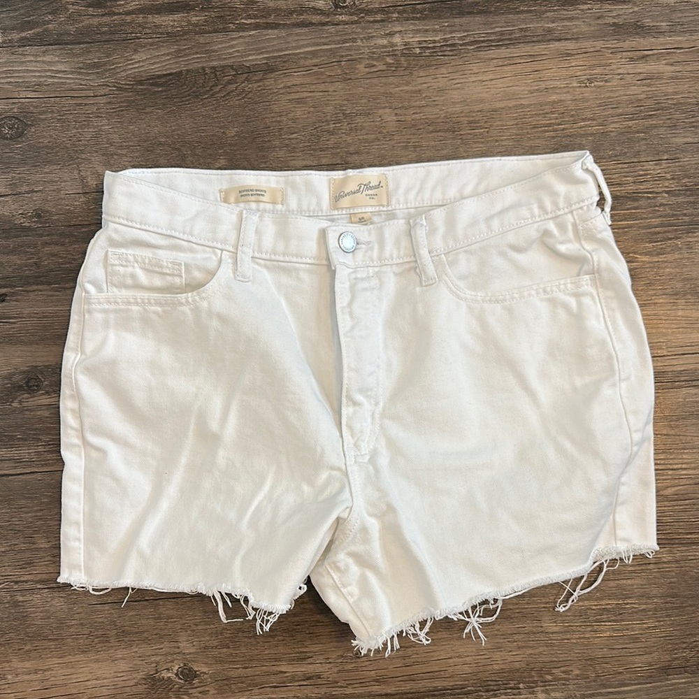Women's White Denim Shorts